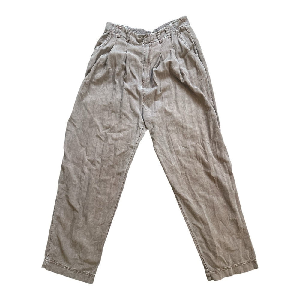 Free People Calla Trouser Distressed Light Brown NWOT Womens Size 14